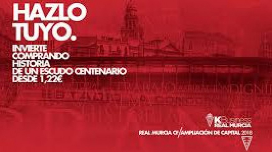170 aficionados al fútbol de Sevilla quieren comprar 100.000 acciones del Real Murcia.