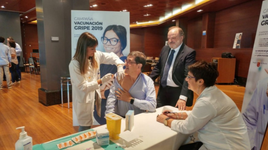Presentación de la campaña de la gripe del Servicio Murciano de Salud