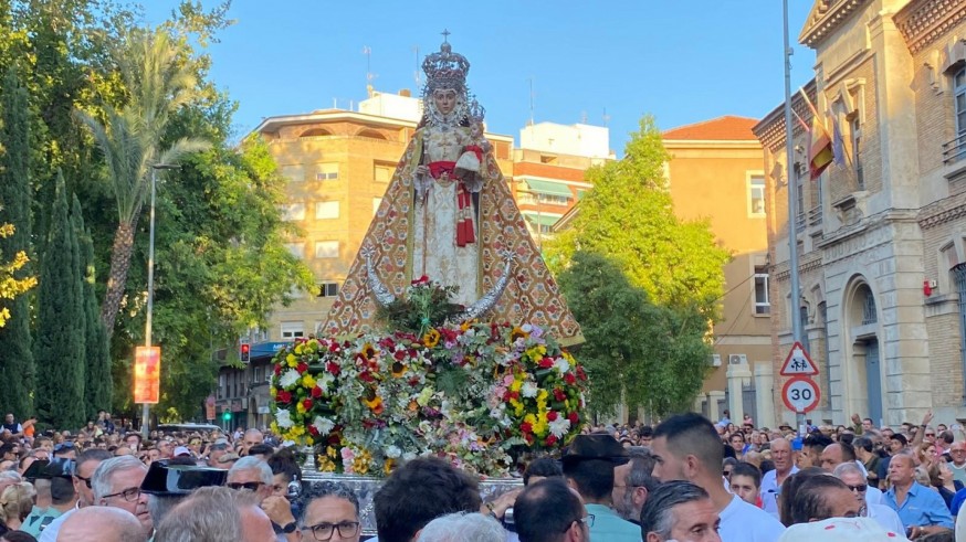 La Virgen de la Fuensanta llega a El Carmen e inaugura las Fiestas de Murcia 2023