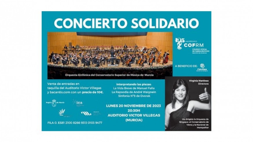 Virginia Martínez se estrena como directora de la orquesta del Conservatorio Superior de Murcia