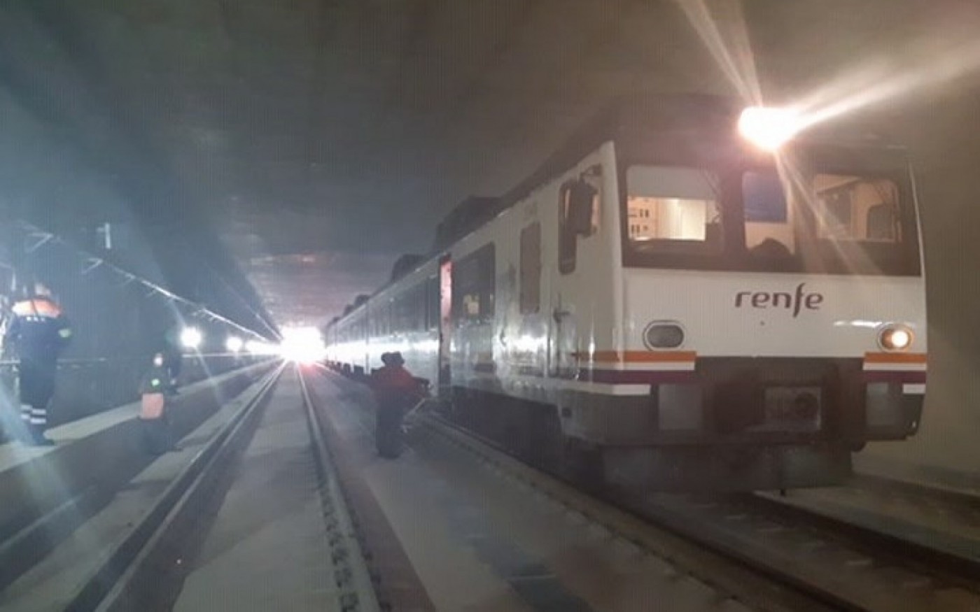 GALERÍA | Simulacro de emergencia en el nuevo túnel ferroviario de acceso a Murcia