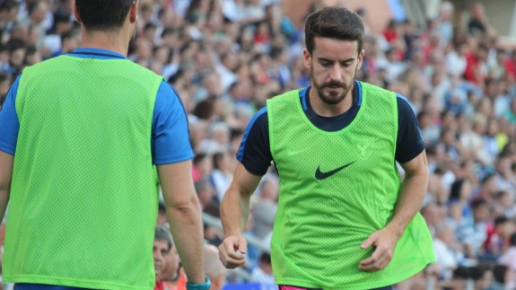 Rafa de Vicente durante un partido. Foto: UCAM Murcia