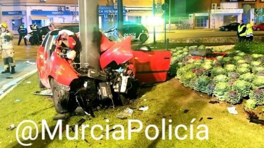 Continúan estables los 4 heridos en el accidente en el que falleció un joven en Murcia