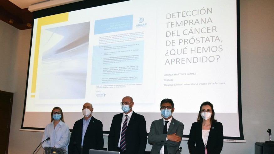 Acto organizado en Murcia por la Asociación Nacional de Cáncer de Próstata (ANCAP) con motivo del día mundial contra esta enfermedad. PORTAVOZ 