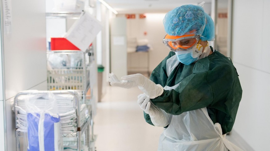 Sanitario en un hospital