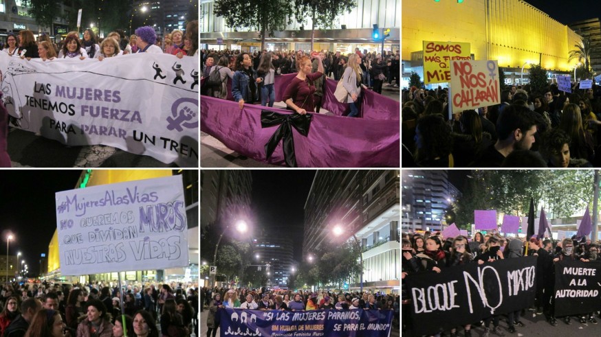 Manifestación por las calles de Murcia en defensa de la igualdad