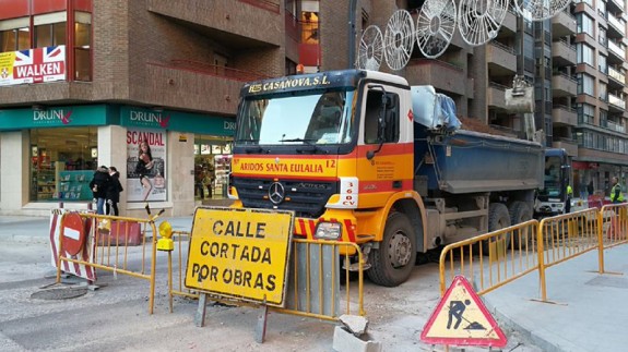 Obras en la Avenida Juan Carlos Primero