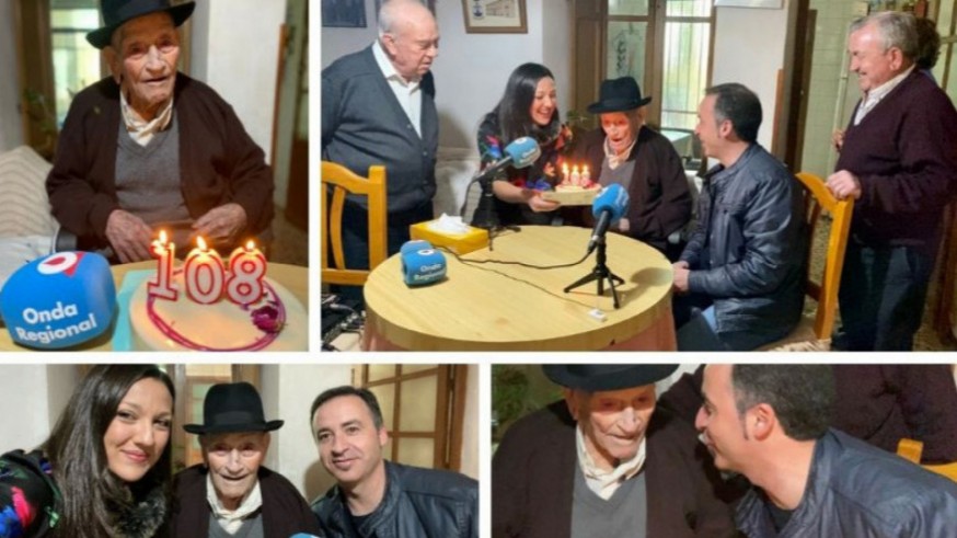 Tío Juan Rita en su 108 cumpleaños