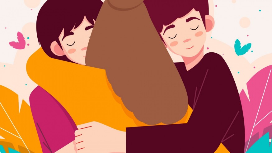 "¡Abrace usted con garbo!... Y durante al menos 10 segundos"