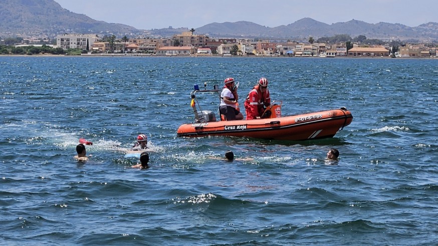 Salvamento Marítimo realiza un simulacro en Los Nietos