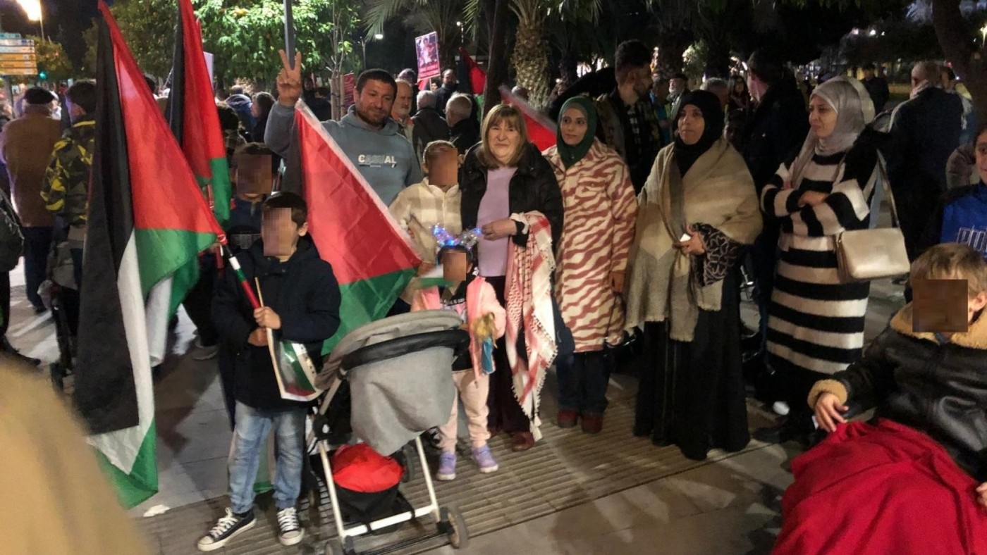 Niños heridos en Gaza por el ejército israelí encabezan una marcha por Palestina en Murcia