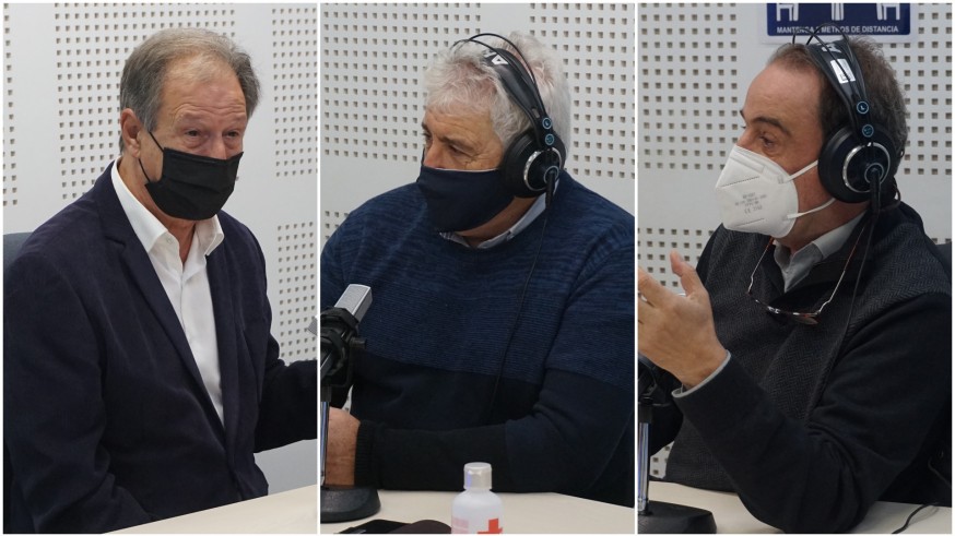 José Ruiz, Pedro Juan Martín y Carlos Ladrón de Guevara, en una imagen de archivo