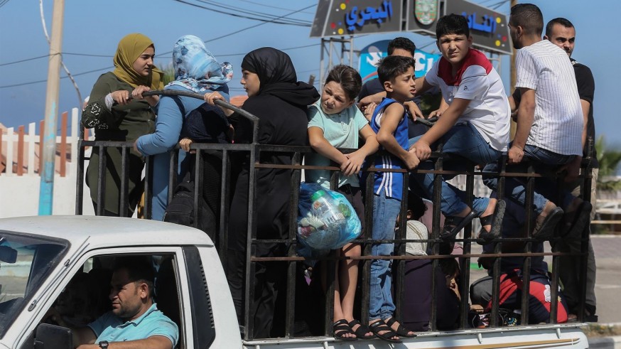 Israel urge a los palestinos a retirarse del norte de la Franja de Gaza 