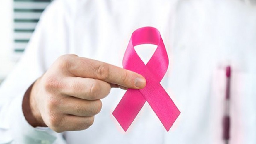 Lazo rosa por el cáncer de mama
