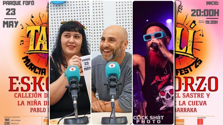 Con Carolina Rodríguez, Quique Hernández y Tony Moreno (Esklorzo) hablamos de Fundación Secretariado Gitano y el Talí Murcia Fest '25