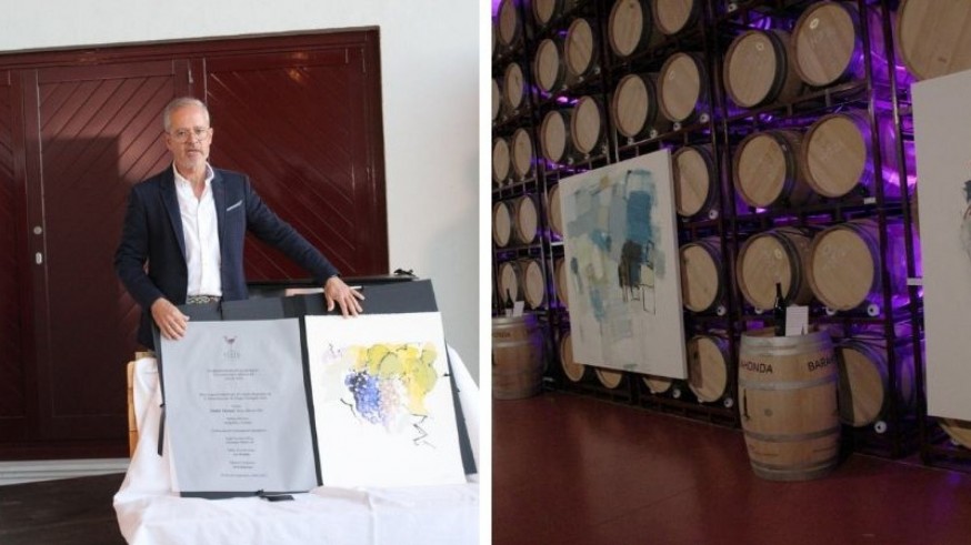 EL MIRADOR. Emilio Pascual expone su obra entre las barricas de la bodega Barahonda