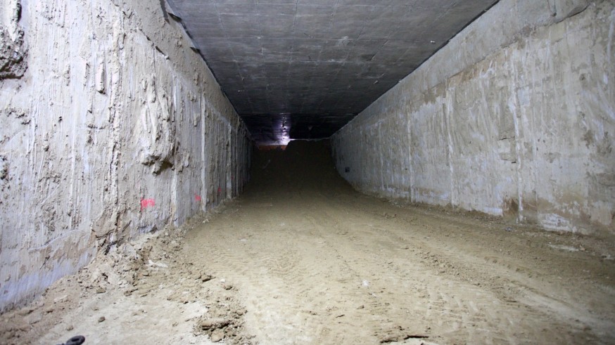 Termina la excavación del túnel que soterrará de forma parcial las vías del tren en Alcantarilla