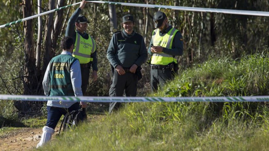 Guardia Civil custodia la zona donde ha sido hallado el cuerpo