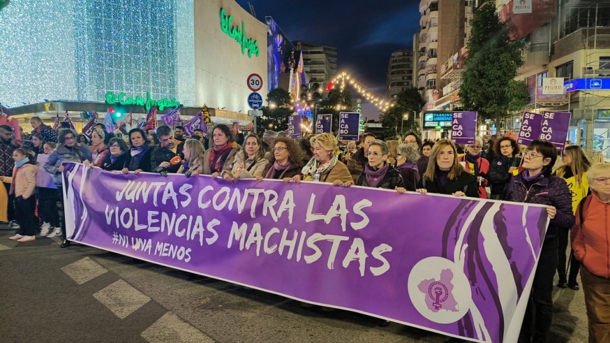 Marchas en la Región de Murcia para gritar que la violencia de género no admite excusas