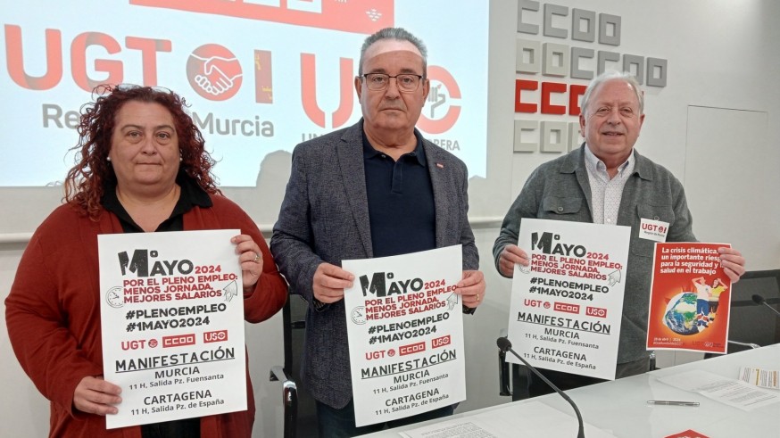 Dos manifestaciones recorrerán las calles de Murcia y Cartagena el 1 de mayo