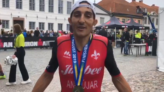 El triatleta Pedro Andújar hace historia al bajar de 8 horas en el Ironman de Kalmar