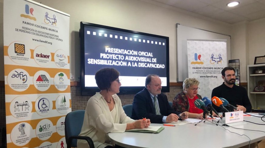 Rueda de prensa de la Federación de Asociaciones Murcianas de personas con Discapacidad