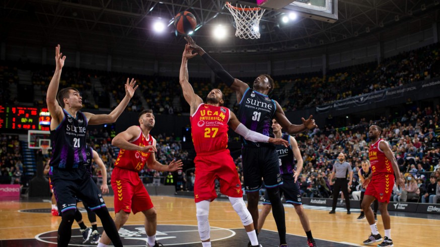 El UCAM Murcia CB cae en Bilbao y se complica el playoff (78-77)