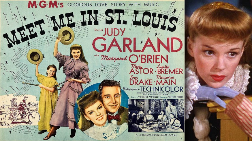 Judy Garland y cartel de la película 'Cita en San Luis'