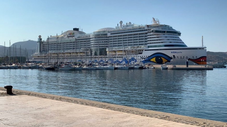 Crucero Aida Perla en el puerto de Cartagena. ORM