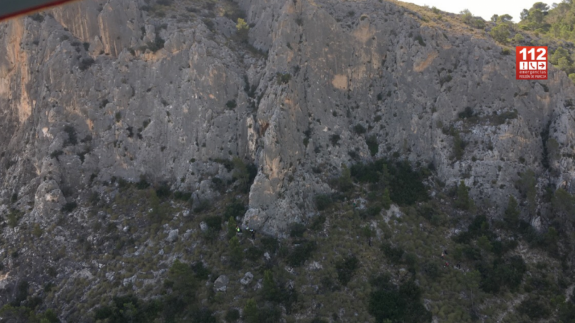 Trasladan a La Arrixaca a un escalador rescatado en la sierra del Lugar de Molina de Segura