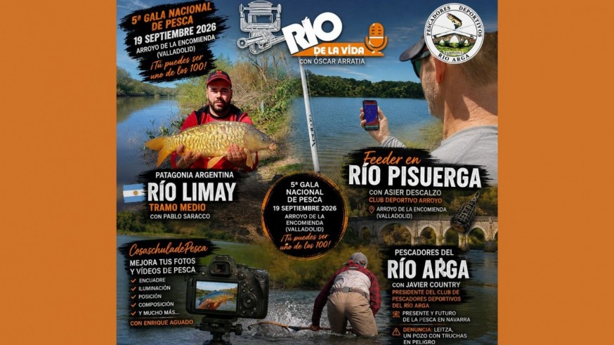 Patagonia Argentina, Asier Descalzo y los secretos del feeder, cómo hacer la mejor foto de pesca y Club pescadores Río Arga