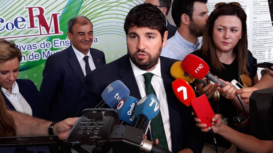 López Miras esta mañana en la inauguración del IV Congreso de UCOERM