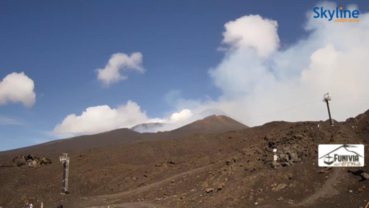 El Etna entra de nuevo en erupción.