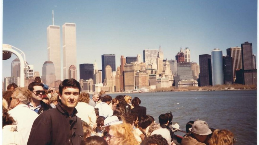 El profesor Joaquín Jareño en la ciudad de Nueva York justo antes del 11-S