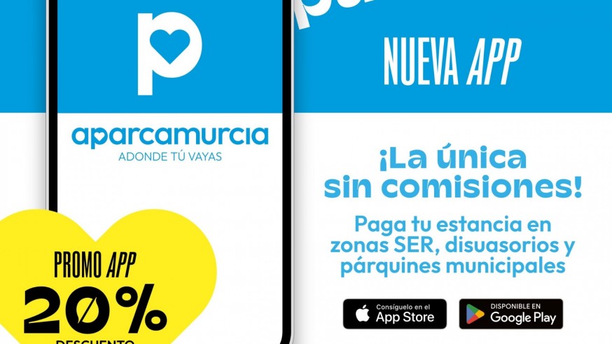 Descuento del 20% en los parquímetros de Murcia si pagas con la app "Aparcamurcia"