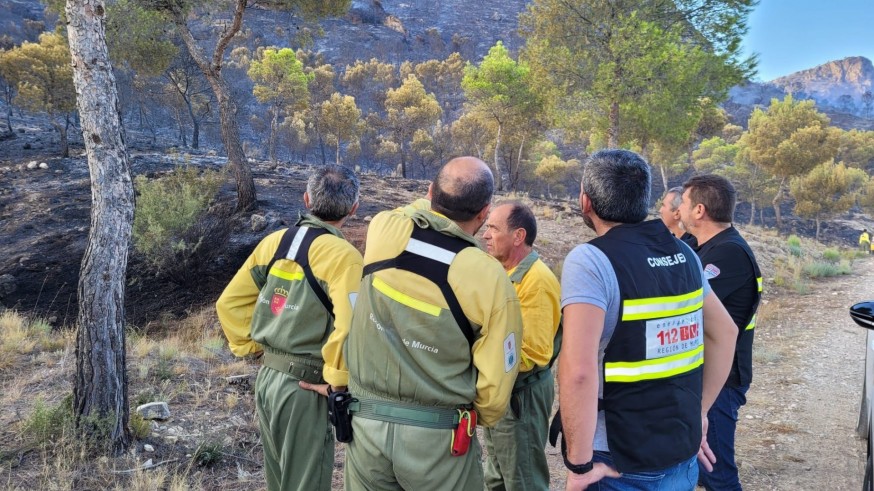 Estabilizado el incendio de Sierra Larga (Jumilla), que pasa a situación 1 con 410 hectáreas quemadas