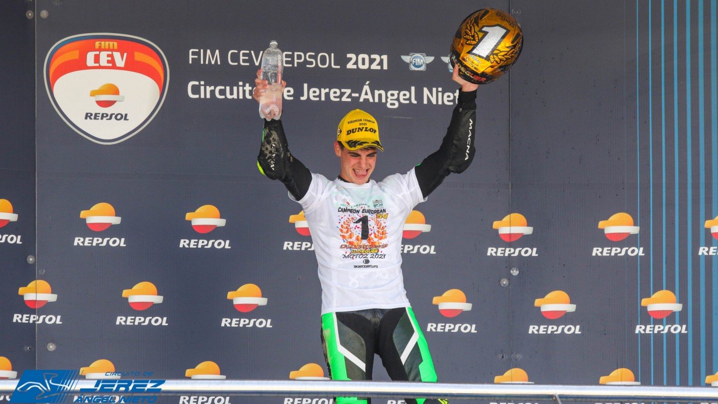 Fermín Aldeguer, nuevo campeón de Europa de Moto 2