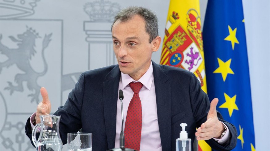Pedro Duque durante la rueda de prensa tras la reunión del Consejo de Ministros. MONCLOA