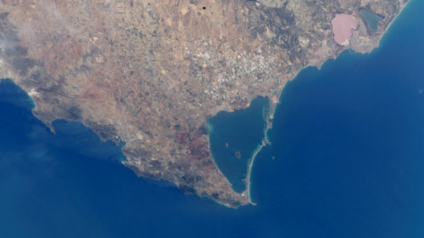 Fotografía aérea del Mar Menor
