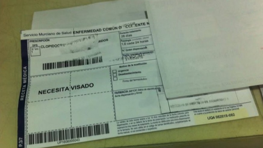 Investigados seis facultativos en Murcia por firmar recetas falsas para engordar las ventas de un laboratorio al Servicio Murciano de Salud 