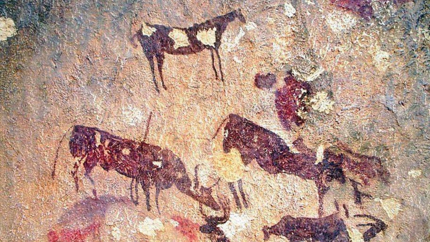 Pinturas rupestres en el Monte Arabí de Yecla