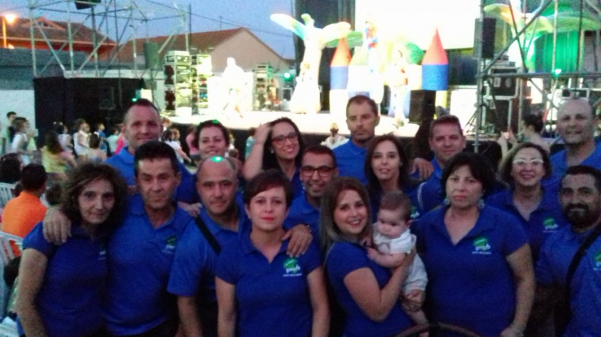 Miembros de la Comisión de Fiestas de La Hoya, en Lorca