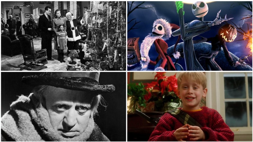 Fotogramas de las cuatro películas de Navidad de las que hablamos con José Antonio Molina