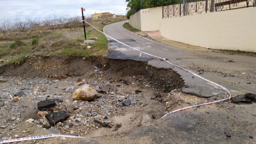 Abiertas al tráfico todas las carreteras del municipio de Cartagena afectadas las lluvias