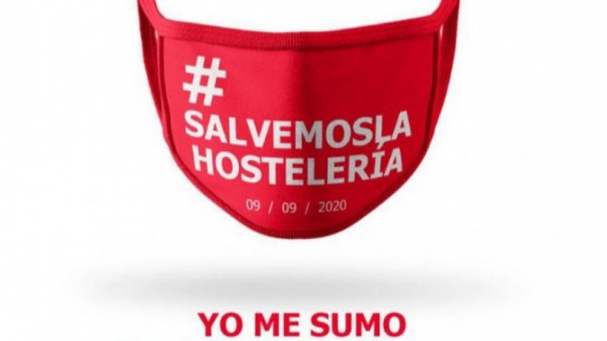 PLAZA PÚBLICA. Los hosteleros se manifiestan en Madrid bajo el lema 'Salvemos la hostelería'