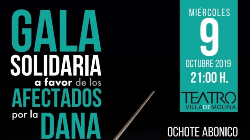 Cartel del concierto solidario en Molina
