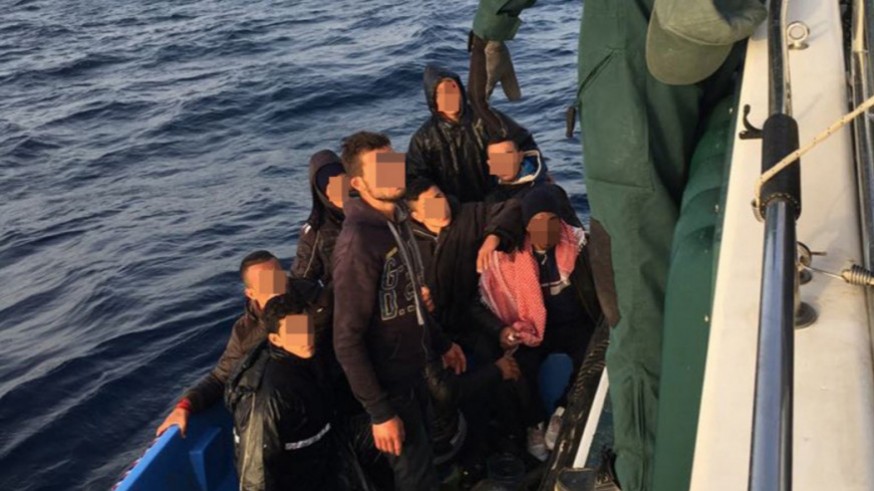 Rescate de inmigrantes en aguas de Cabo de Palos la semana pasada