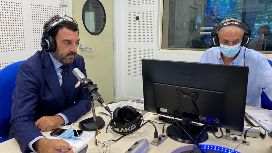 Francisco Valdés junto a Joaquín Azparren