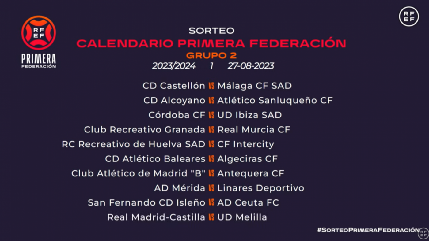 Calendario real murcia 2023