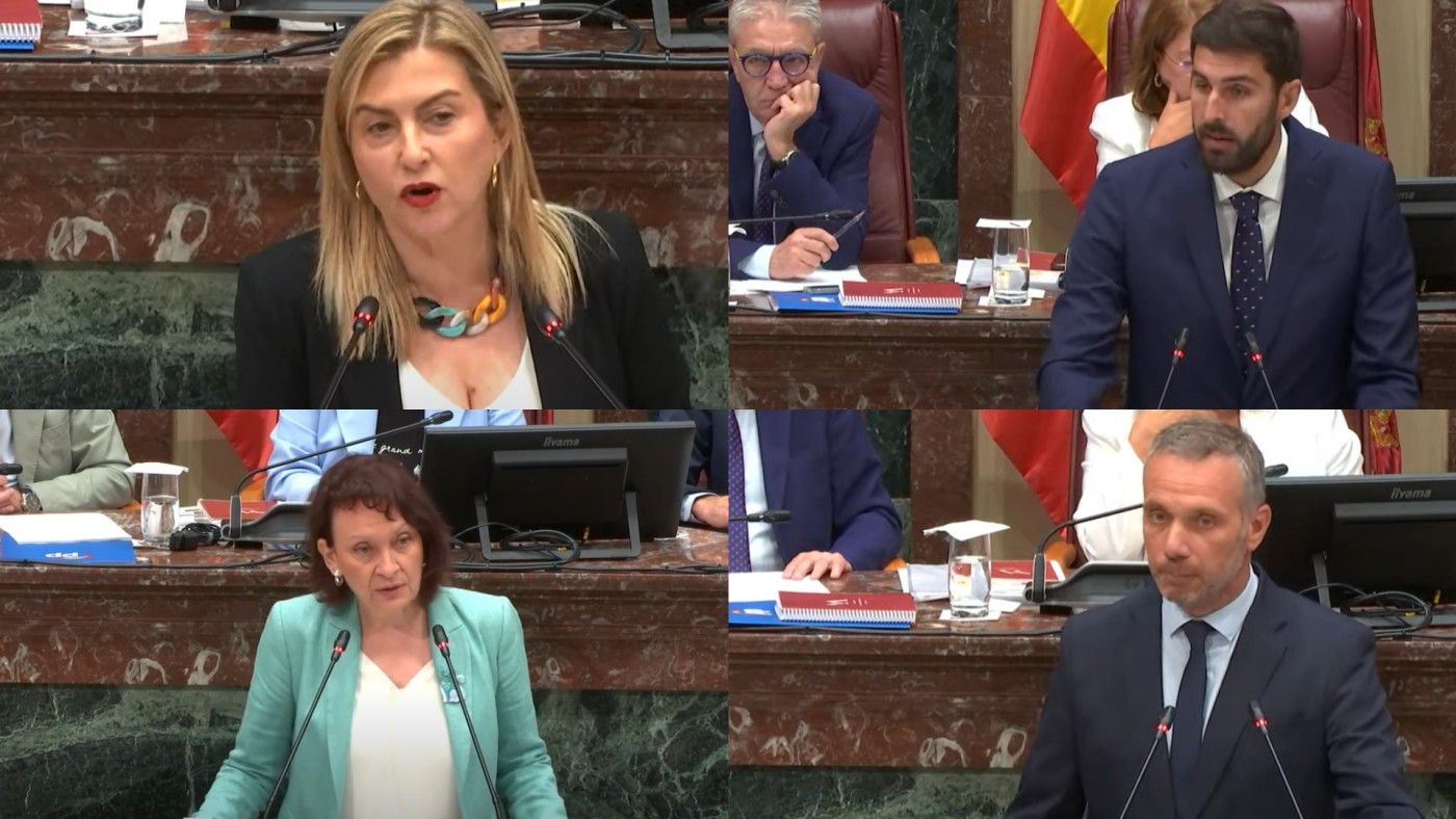 PSOE, Vox y Podemos coinciden: la gestión de López Miras "no tiene rumbo"